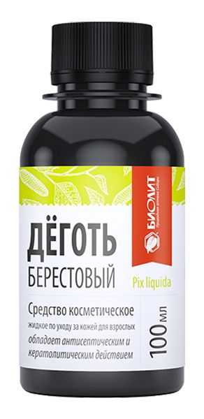 Изображение товара Деготь березовый 100мл Деготь березовый 100мл фотография
