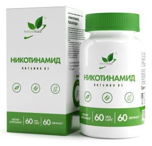 Никотинамид витамин B3 Naturalsupp 60 капсул