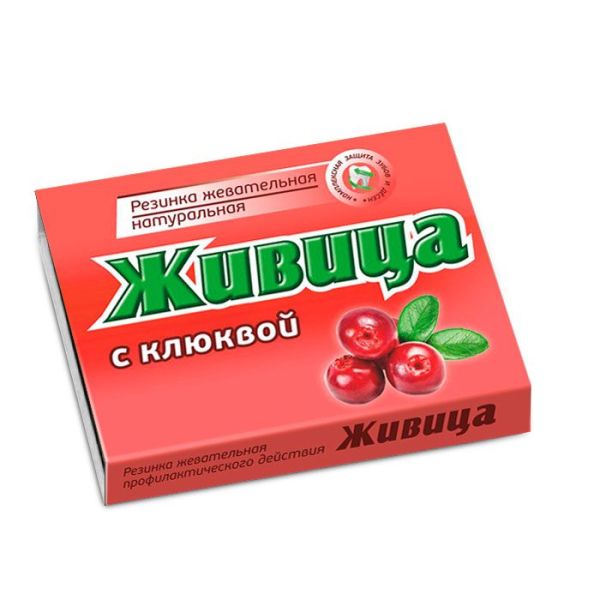 Изображение товара Смолка жевательная живица с клюквой 5шт, Алтайский нектар Смолка жевательная живица с клюквой 5шт, Алтайский нектар фотография