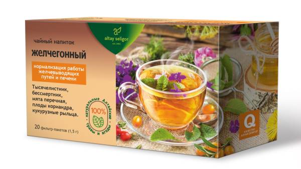 Изображение товара Чайный напиток Желчегонный Алтай-Селигор 20 пакетиков Чайный напиток Желчегонный Алтай-Селигор 20 пакетиков фотография