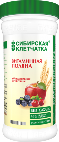 Изображение товара Клетчатка сибирская Витаминная поляна 280гр Клетчатка сибирская Витаминная поляна 280гр фотография
